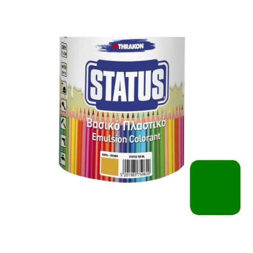 Βασικό Πλαστικό Χρώμα Thrakon Status Πράσινο (ml)