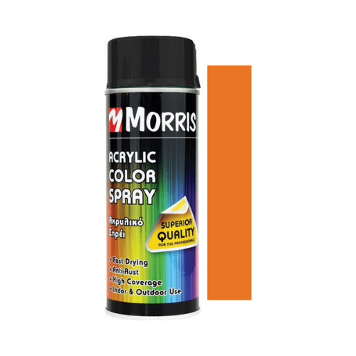 Σπρέι Βαφής Ακρυλικό Morris  RAL2011 High Gloss Deep Orange 400ML