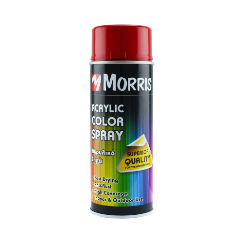 Σπρέι Βαφής Ακρυλικό Morris RAL3002 High Gloss Carmin Red 400ML