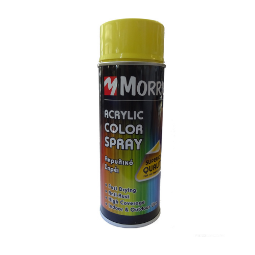 Σπρέι Βαφής Ακρυλικό Morris RAL1018 High Gloss Zinc Yellow 400ML