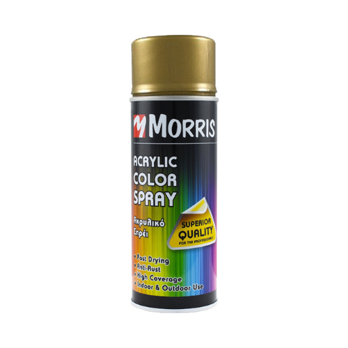 Σπρέι Βαφής Ακρυλικό Morris RAL1036 Semi Gloss Gold 400ML