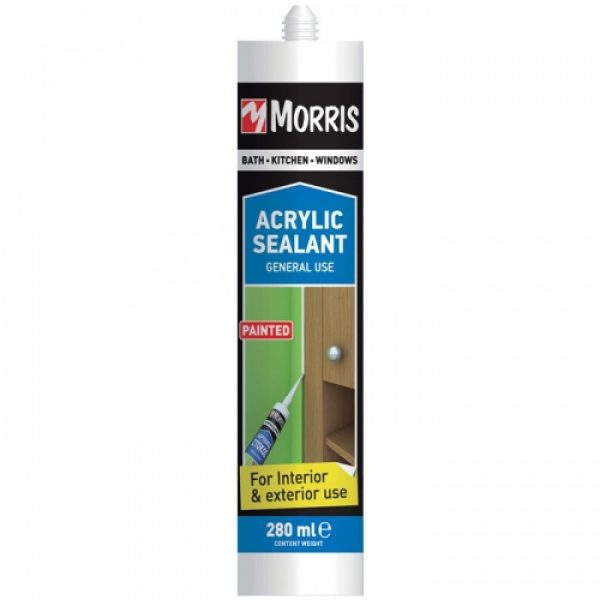 Στόκος Ακρυλικός Γενικής Χρήσης Morris Acrylic Sealant 16615 280ml