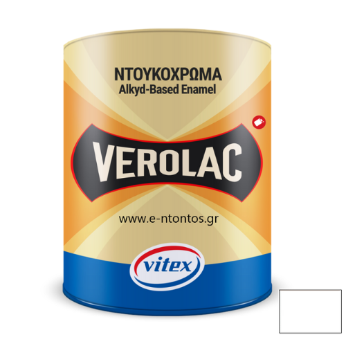 Ντουκόχρωμα Vitex Verolac Λευκό Γυαλιστερό (ml)