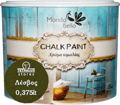 Χρώμα Κιμωλίας Mondobello Chalk Paint Λέσβος (Χακί) 375ml