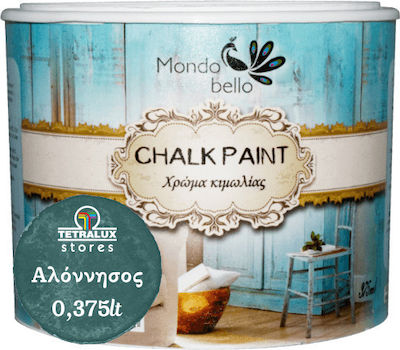 Χρώμα Κιμωλίας Mondobello Chalk Paint Αλόννησος (Πράσινο) 375ml
