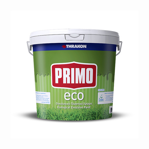 Πλαστικό Χρώμα Οικολογικό Thrakon Primo Eco Λευκό 9lt