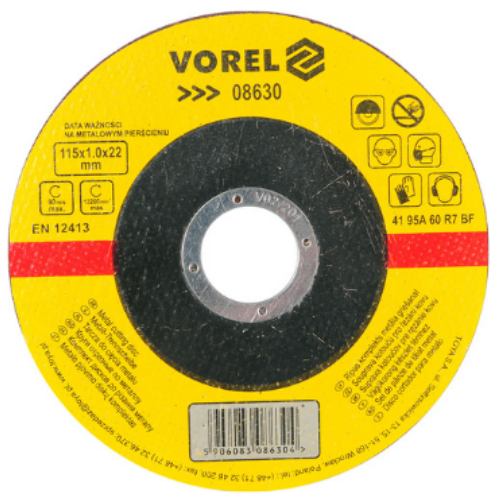 Δίσκος Κοπής Σιδήρου Vorel 08630 115×1,0x22mm