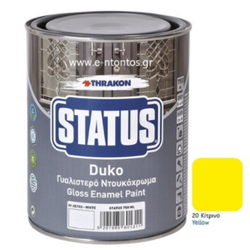 Γυαλιστερό Ντουκόχρωμα Thrakon Status Duko 20 Κίτρινο