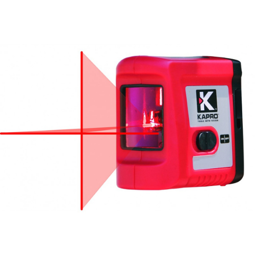 Αλφάδι Laser Κόκκινης Δέσμης 2 Ακτίνων (Σταυρού) Kapro 862